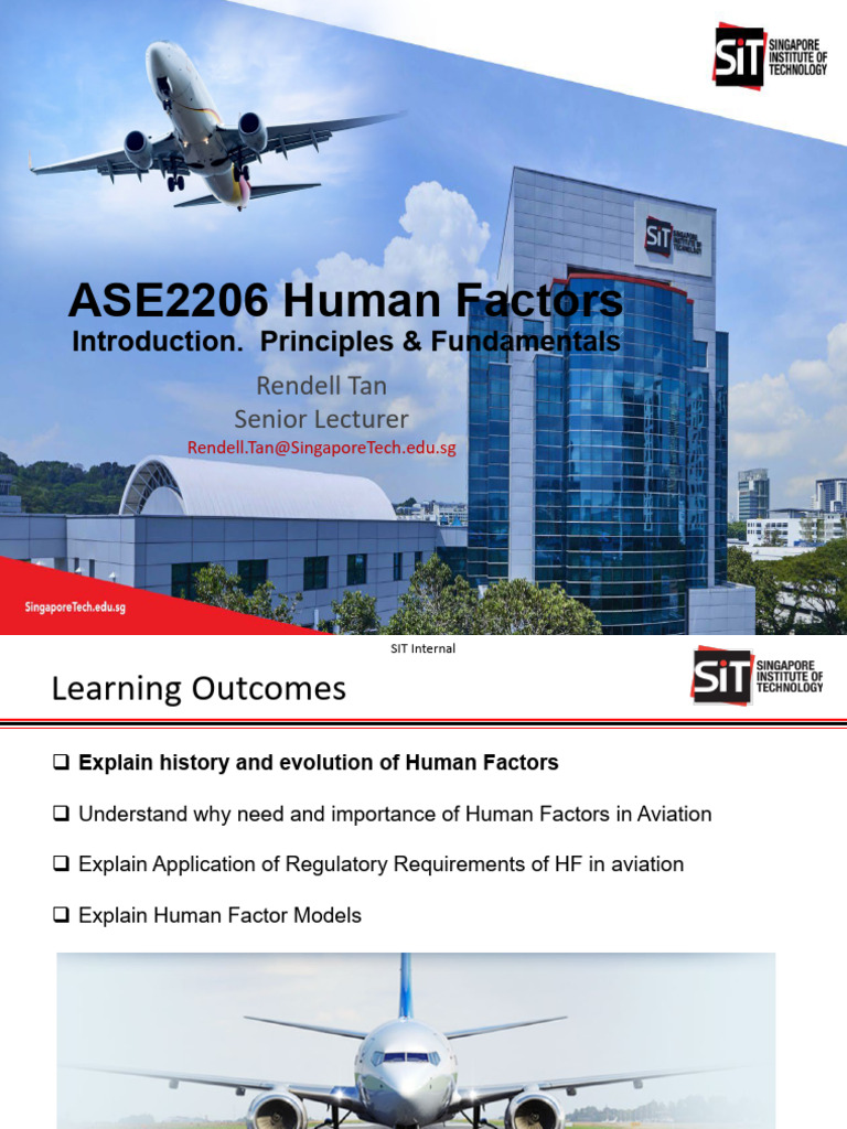 Human Factors in Aviation Overview | PDF | Human Factors And Ergonomics ...