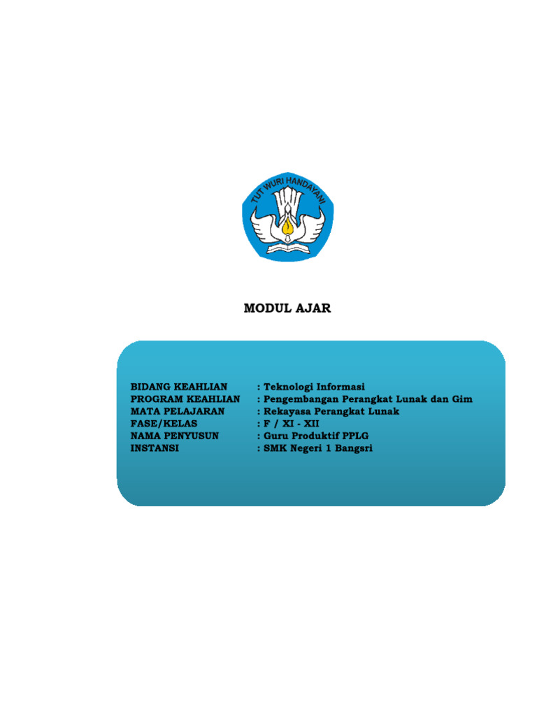 Modul Ajar RPL untuk SMK | PDF