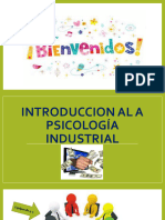 1 - PRESENTACION DEL CURSO Y CLASE 1 Psico Industrial