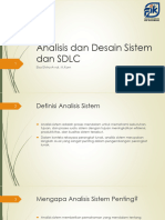 Pertemuan 2 3 - Analisis Dan Desain Sistem SDLC