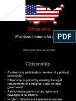 Ashford - HS - Citizenship - PPT For Citizenship