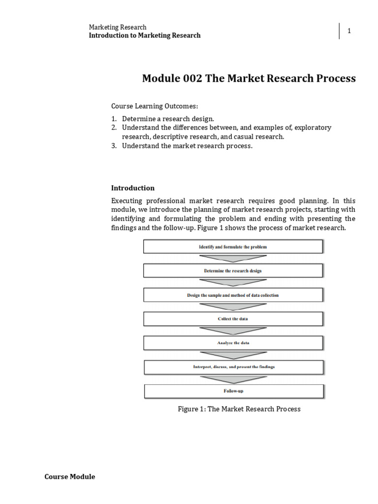 Market Research Process Overview | PDF | Experiment | Marketing