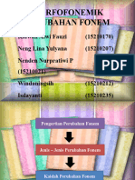 Morfofonemik Perubahan Fonem