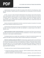 AMLC Guidelines for Transaction Reporting | PDF | Securities (Finance)