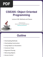 Lecture 06 - Methods and Classes
