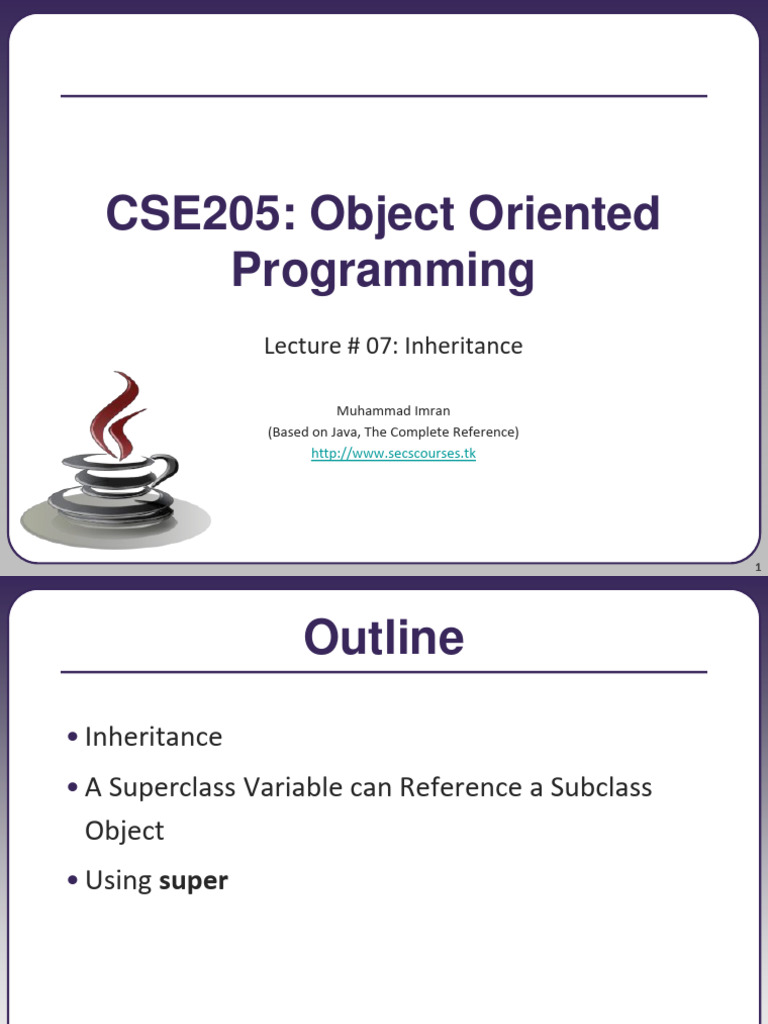 Java Inheritance Explained in Detail | PDF | Inheritance (Object ...