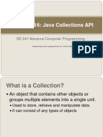 Lecture 16 - Java Collections API