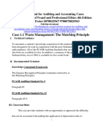Case 1.1 Waste Management: The Matching Principle