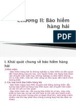 Chương II: Bảo hiểm hàng hải