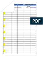 Sourcing Sheet