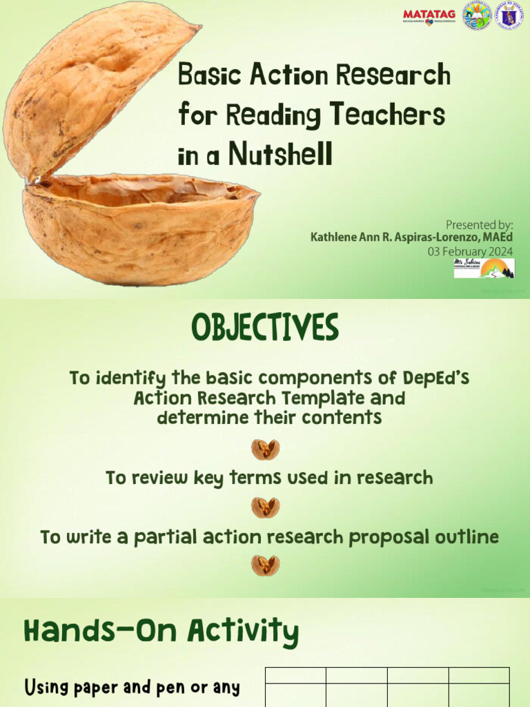 Basic Action Research For Reading Teachers in A Nutshell PDF