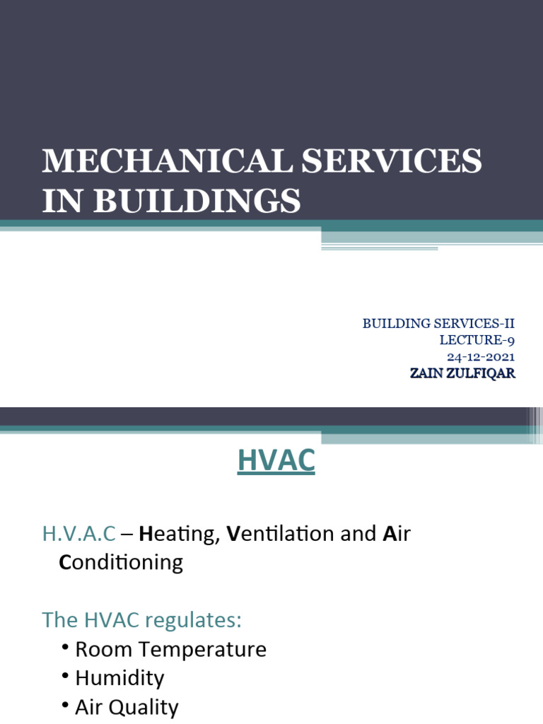 HVAC Systems in Building Services | PDF | Air Conditioning | Building