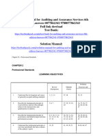 Solution Manual For Auditing and Assurance Services 6Th Edition Louwers 0077862341 9780077862343 Full Chapter PDF