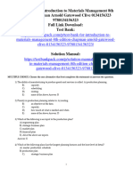 Test Bank For Introduction To Materials Management 8Th Edition Chapman Arnold Gatewood Clive 0134156323 9780134156323 Full Chapter PDF