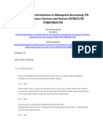 Test Bank For Introduction To Managerial Accounting 7Th Edition Brewer Garrison and Noreen 0078025796 978007802579 Full Chapter PDF