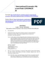 International Economics 9Th Edition Appleyard Field 125929062X 9781259290626 Test Bank Full Chapter PDF