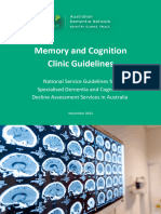 Adnet Memory and Cognition Clinic Guidelines