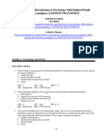 Test Bank For Introduction To Psychology 10Th Edition Plotnik Kouyoumdjian 1133939538 9781133939535 Full Chapter PDF