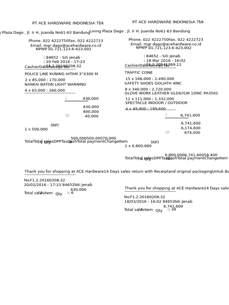 Bon Ace Hardware PDF