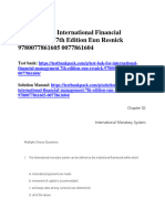 International Financial Management 7Th Edition Eun Resnick 9780077861605 0077861604 Test Bank Full Chapter PDF