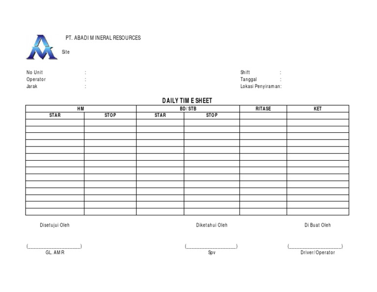 Time Sheet WT | PDF