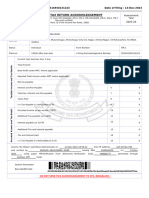 Indian Income Tax Return Acknowledgement: Acknowledgement Number:552316550131223 Date of Filing: 13-Dec-2023