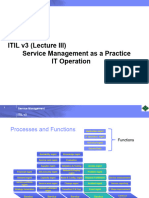 ITIL v3 Lecture II IT Operation