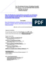 Solution Manual For Psychological Science Modeling Scientific Literacy 2Nd Edition Krause Corts 0134101588 9780134101583 Full Chapter PDF