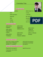 Curriculum Vitae: Datos Personales