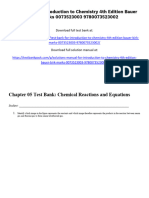 Introduction To Chemistry 4Th Edition Bauer Test Bank Full Chapter PDF