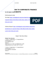 Introduction To Corporate Finance 4Th Edition Booth Solutions Manual Full Chapter PDF