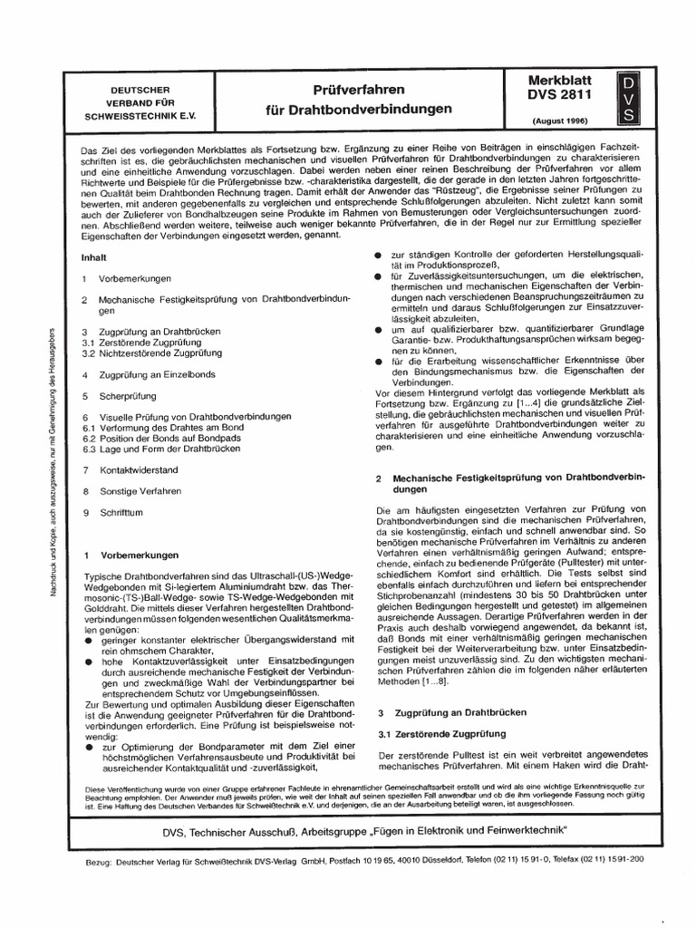 DVS 2811 1996-08 | PDF