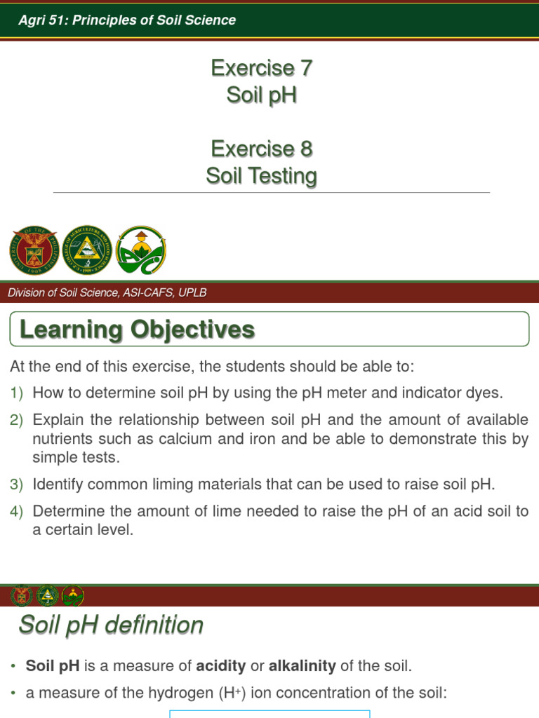 Soil pH Testing and Nutrient Impact | PDF | Soil | Plant Nutrition
