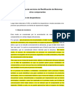 Anexo 1. Identificación de Desperdicios. Caso 1 Empresa de Servicios de Rectificación de Motores