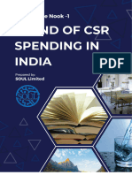 Trend of CSR Spending in India - by SOUL Limited