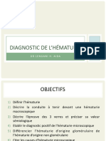 Diagnostic de L'hématurie