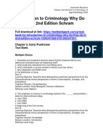 Introduction To Criminology Why Do They Do It 2Nd Edition Schram Test Bank Full Chapter PDF