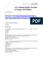 Introduction To Criminal Justice Systems Diversity and Change 2Nd Edition Rennison Test Bank Full Chapter PDF