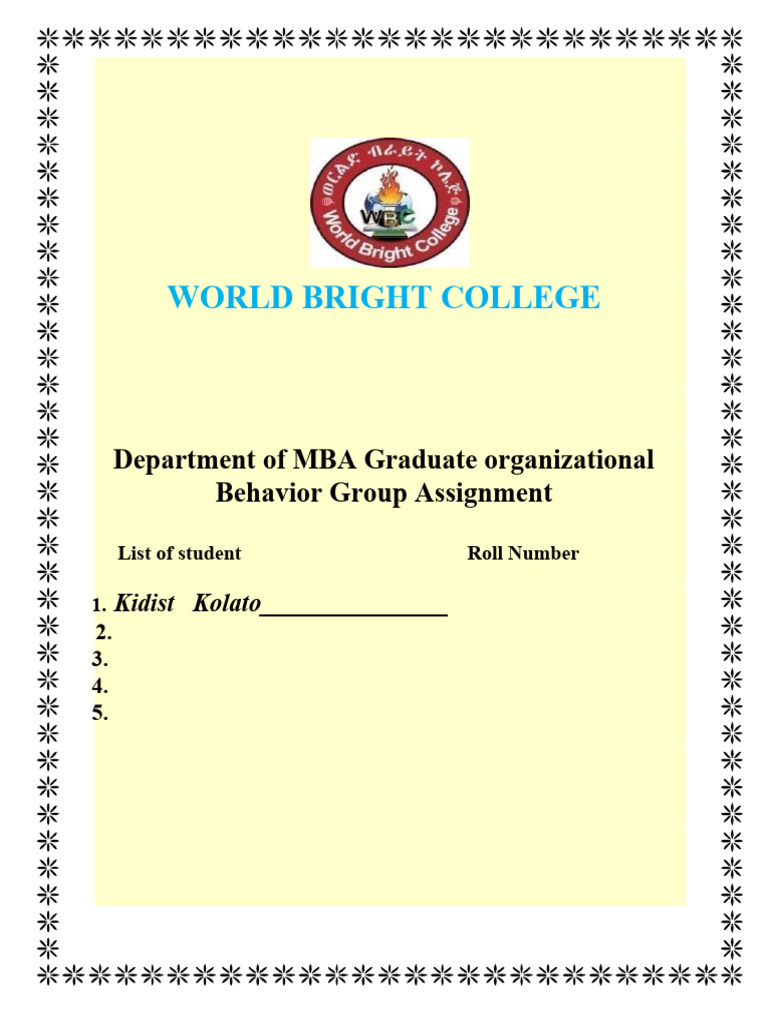 World Bright Cover Page | PDF