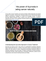 Discover The Power of Ayurveda in Combating Cancer Naturally