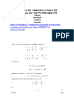 Solution Manual For Quantum Mechanics 1St Edition Mcintyre 0321765796 9780321765796 Full Chapter PDF