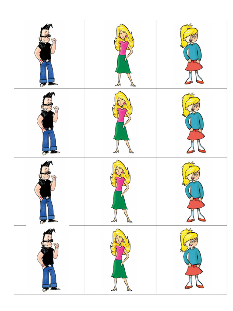 Kid's box characters (small) | PDF