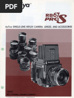 6X7Cm Single-Lens Reflex Camera, Lenses, and Accessories