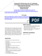 Solution Manual For Refrigeration and Air Conditioning Technology 8Th Edition Tomczyk Silberstein Whitman Johnson 1305578295 9781305578296 Full Chapter PDF