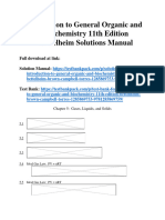 Introduction To General Organic and Biochemistry 11Th Edition Bettelheim Solutions Manual Full Chapter PDF