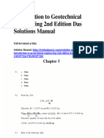 Introduction To Geotechnical Engineering 2Nd Edition Das Solutions Manual Full Chapter PDF