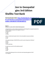 Introduction To Geospatial Technologies 3Rd Edition Shellito Test Bank Full Chapter PDF