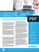 Authlogics Password Security Management Datasheet