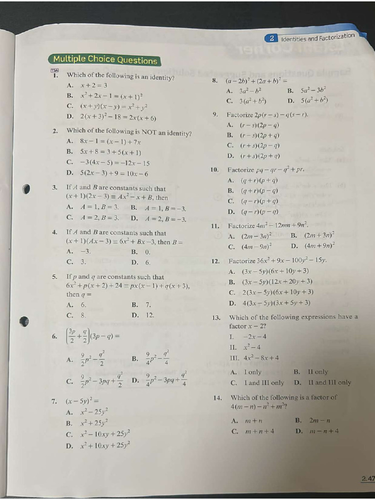 Algebra Copy-33 | PDF