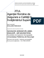 Raportul Agenţiei Române de Asigurare A Calităţii În Învăţământul Superior